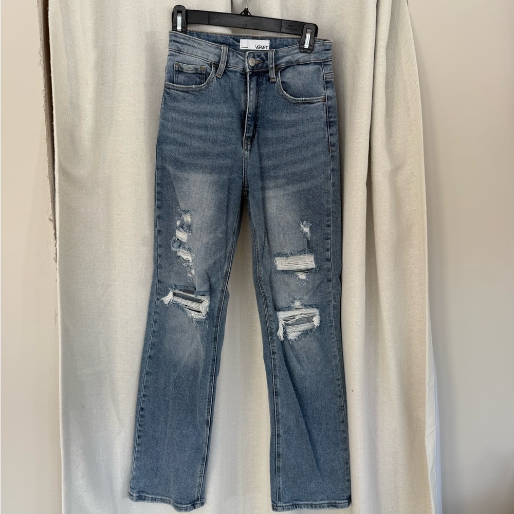 Levi's Distressed Blue Jeans